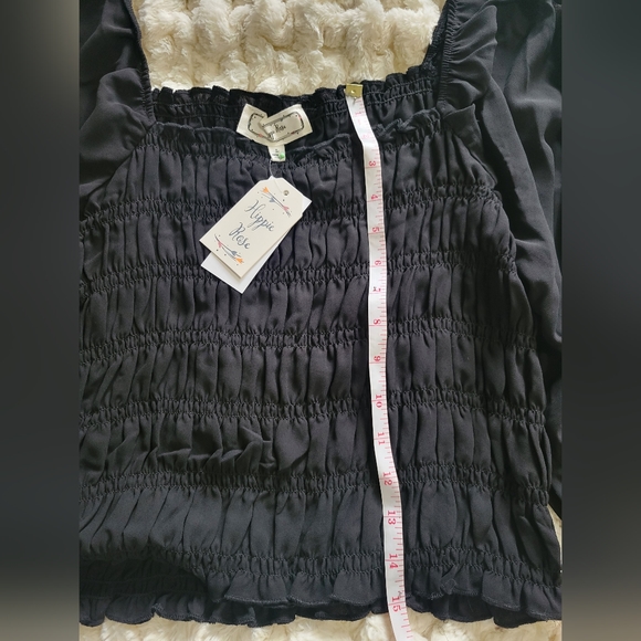 Hippie Rose Lolita style smocked blouse - Picture 4 of 7